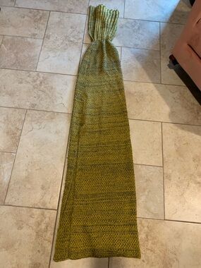 Kids Mermaid Tail Blanket in Olive Green